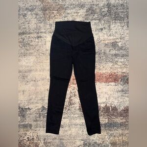 Maternity Casual Stretch Jeggings/Dress Pants w/Full Panel